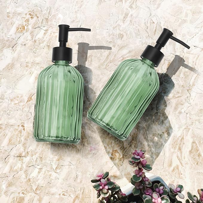 Glass Soap Dispenser with Plastic Pump, Hand Soap Dispenser - Image 7