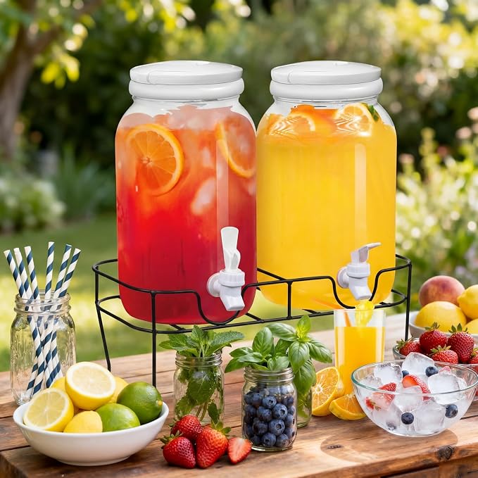 Tanlade 2 Pcs Plastic Drink Dispenser - Image 3
