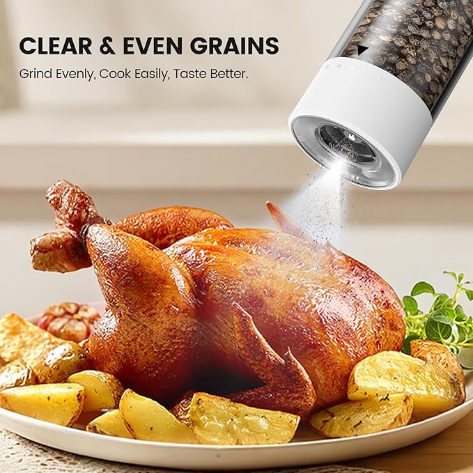 Electric Salt and Pepper Grinder Set - Image 5