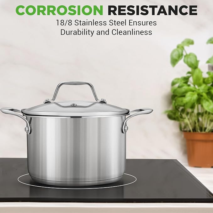 NutriChef 3-Quart Stainless Steel Soup Pot - Image 7