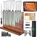 FULLHI 15pcs Japanese Knife Set by ExpertForPortableAndButcherKnifeSet
