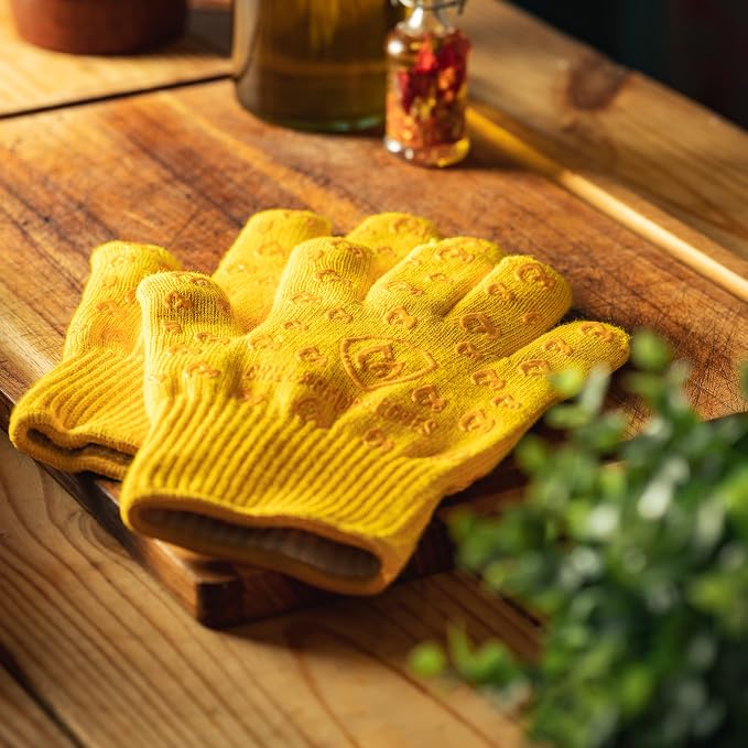 Grill Armor Oven Gloves with Fingers – 932°F Heat, Fire & Cut Resistant Mitts - Image 3