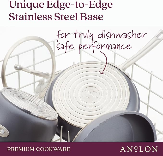 Anolon Accolade Forged Hard Anodized Nonstick Frying Pans/Skillet Set, 8 Inch - Image 7