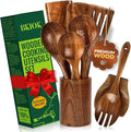 Bkiok Teak Wood Utensil Set, Wooden Utensils set by Bkiok