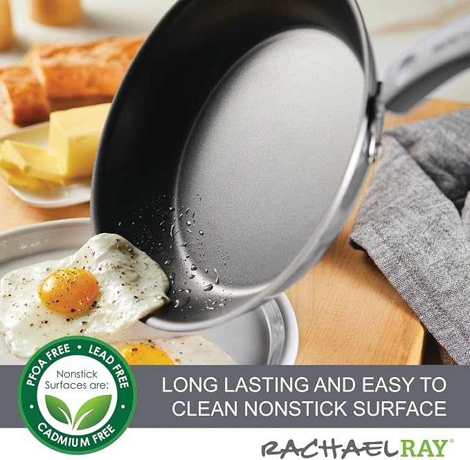 Rachael Ray 14753 11-Piece Nonstick Cookware Set - Image 4