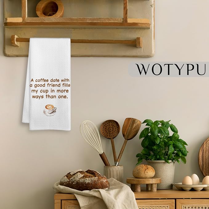 Friend and Coffee Kitchen Towels, Gifts - Image 4