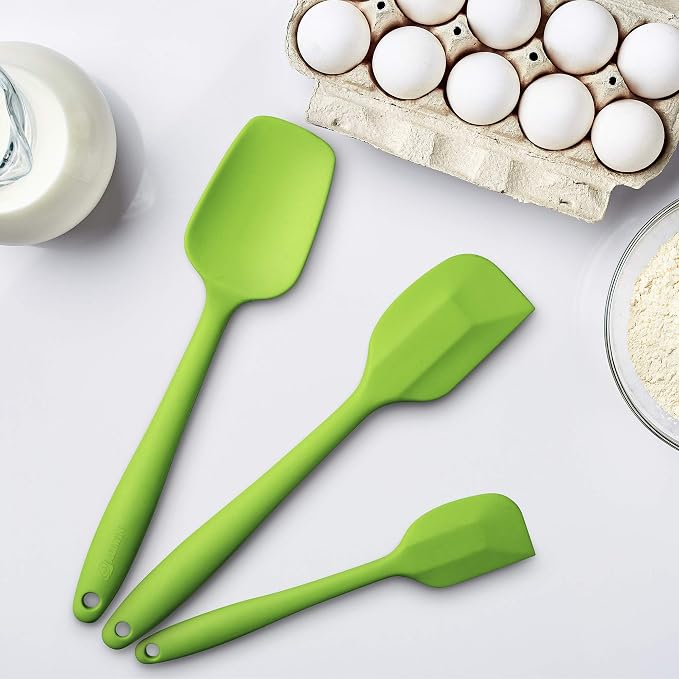 Silicone Spatula 3‑Piece Set Heat Resistant 600°F Non‑Stick Rubber Spatulas - Image 4