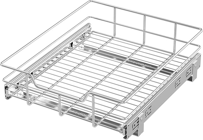 Pull Out Cabinet Organizer 15" W X 22" D, Slide Out Drawers by STORKING
