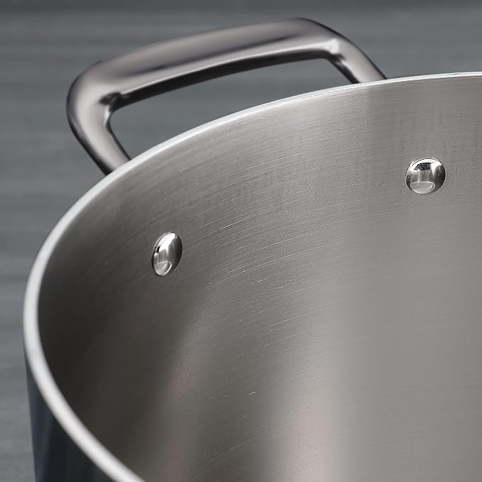 Tramontina Tri-Ply Clad Stainless Steel 5-Quart Dutch Oven Pot - Image 4