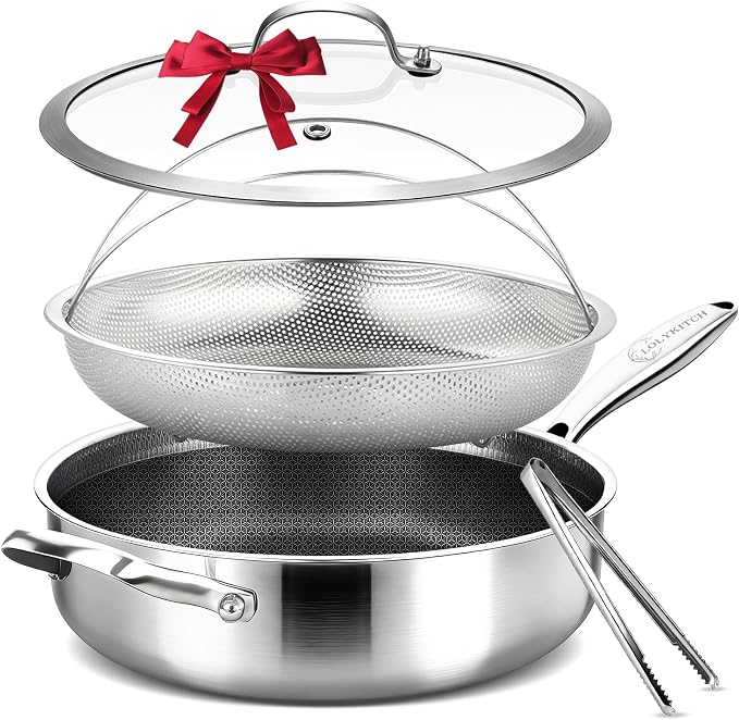 LOLYKITCH 5.5-Quart Hybrid Sauté Pan by LolyKitch