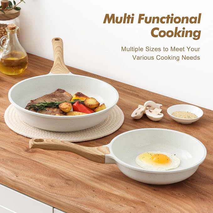 SENSARTE Nonstick Frying Pan Skillets, Healthy Cookware Chef's Pan, Free of - Image 6