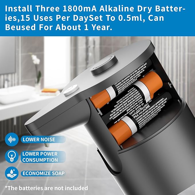 Aunmaon Automatic Soap Dispenser Touchless, Hands-Free, Long Battery Life - Image 6