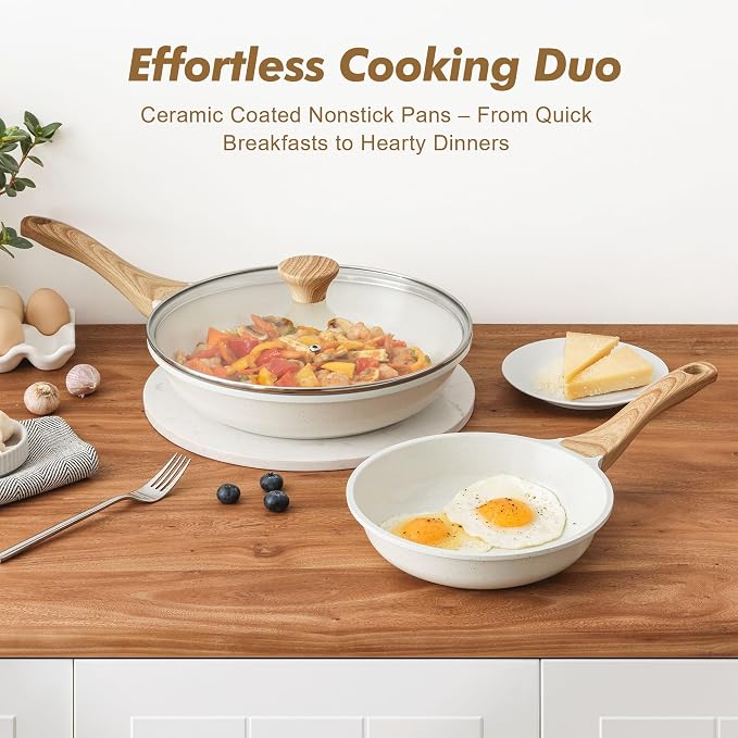 SENSARTE Nonstick Frying Pan Skillets, Healthy Cookware Chef's Pan, Free of - Image 5