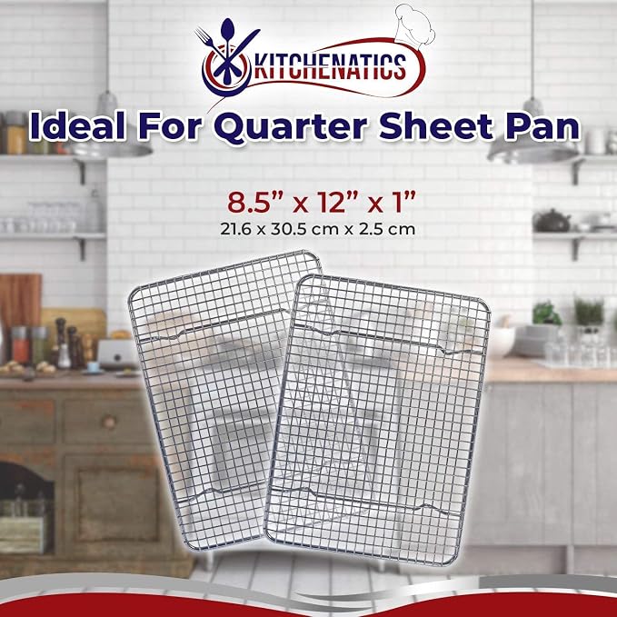 KITCHENATICS Small Quarter Sheet Cooling Rack - Image 5