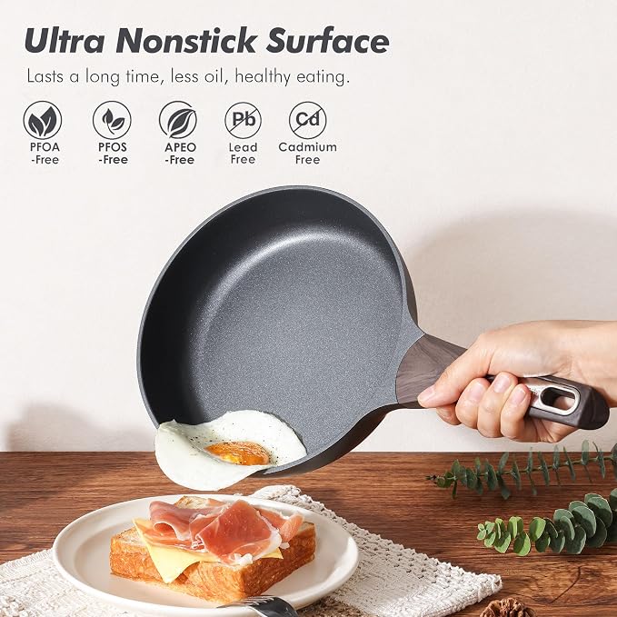 SENSARTE Pots and Pans Set Non stick, Non toxic Healthy Induction Cookware Sets - Image 2