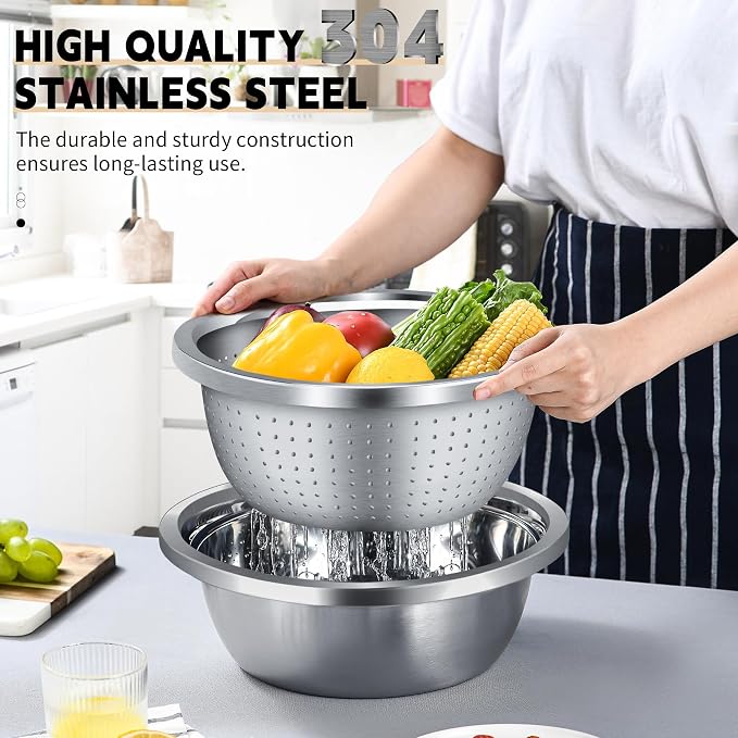 Colander 304 Stainless Steel 4-quart - Image 4