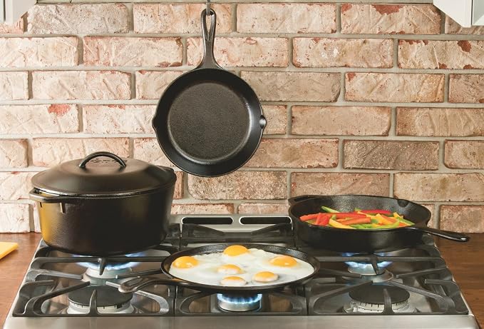 Lodge H5MS Heat Enhanced and Seasoned Cast Iron Mini Skillet - Image 2