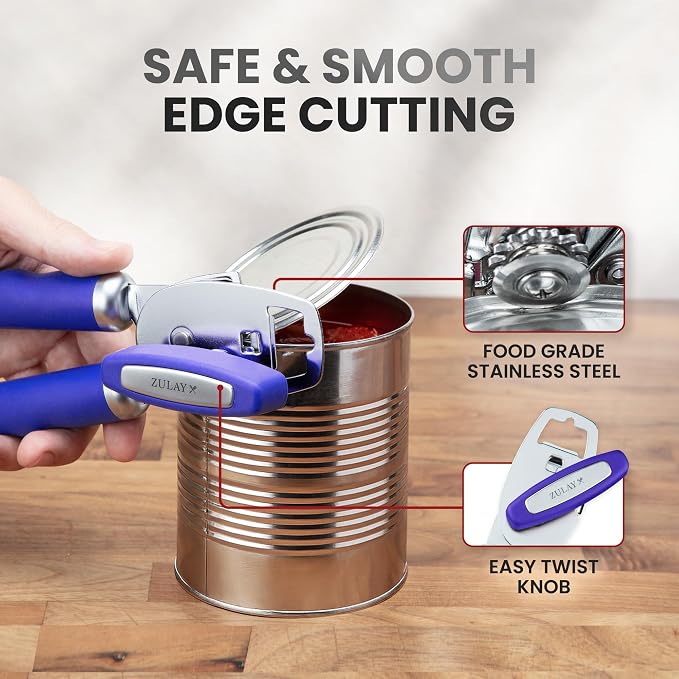 Zulay Kitchen Heavy Duty Stainless Steel Can Opener Manual - Image 4