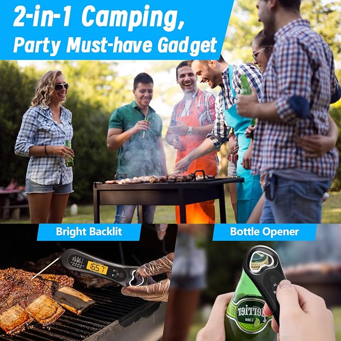 Meat Thermometer Digital, Instant Read Meat Thermometer - Image 3