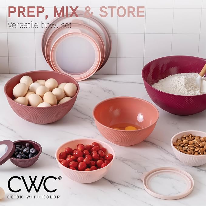 COOK WITH COLOR Mixing Bowls with Lids - Image 6