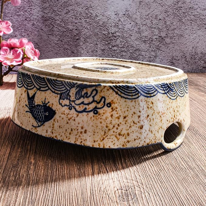 Japanese Style Ceramic Casserole Dish, 6.7-Inch Square Baking Dish - Image 3