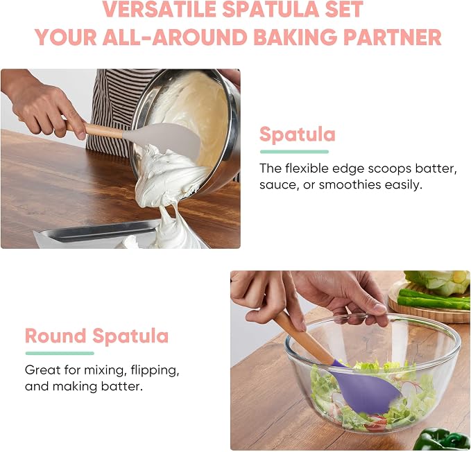 Herogo 5-Piece Cooking Utensils Set, Silicone Kitchen Utensils Set - Image 5