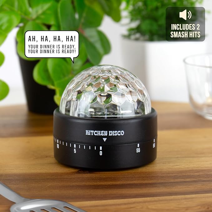 Gift Republic Kitchen Disco Light Up Timer – 60-Minute Countdown, Plays 2 Disco - Image 4