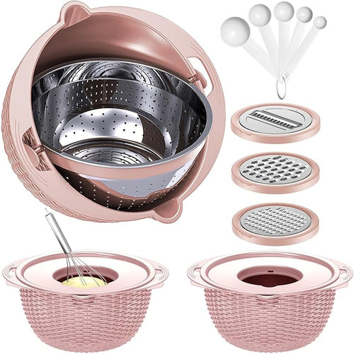4-1 Colander with Bowl & Spoons Set by Balavina