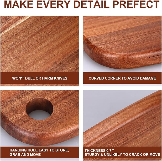Small Acacia Wood Cutting Boards - Image 7