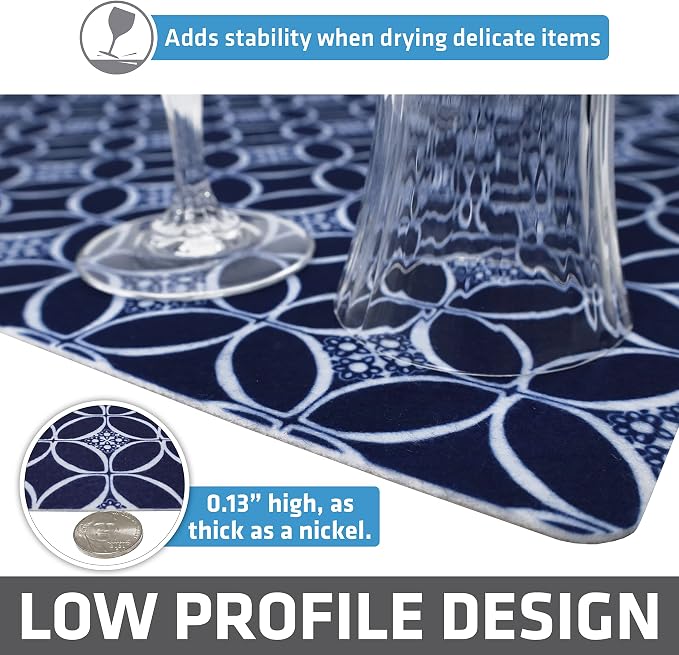 Drymate Jumbo XL Dish Drying Mat, Low-Profile, Super Absorbent, Quick Dry Fabric - Image 4