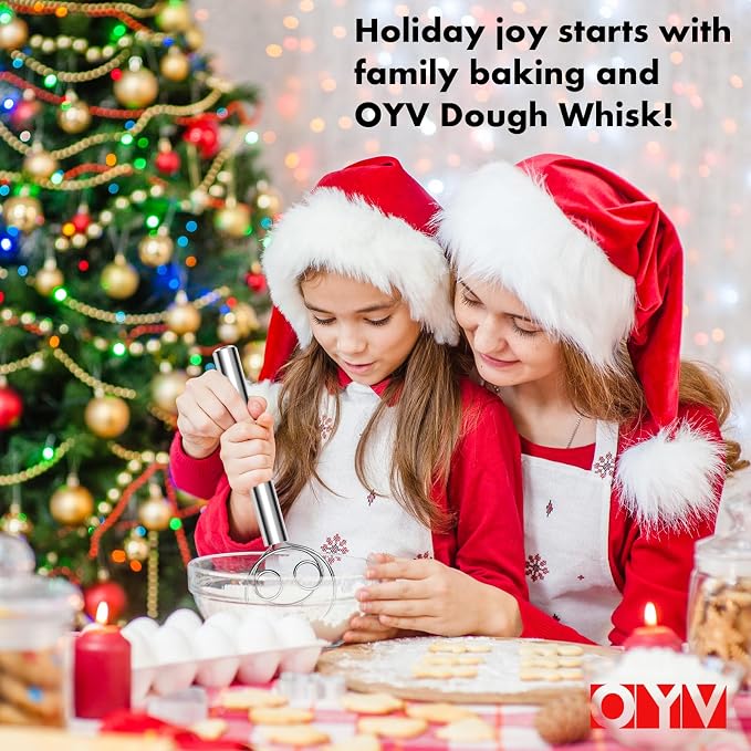 OYV 304 stainless steel dough whisk, Dishwasher Safe Danish Dough Whisk - Image 7