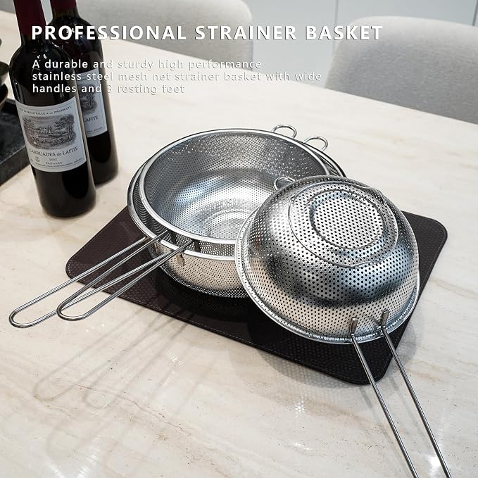 Metal Fine Mesh Strainer and Colander - Image 5