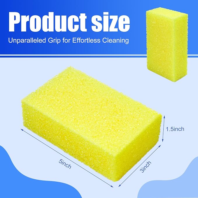 DECOHS 2 Pcs Bug Scrubber Sponge- Reusable Car Bug & Tar Remover Sponge- Car - Image 2