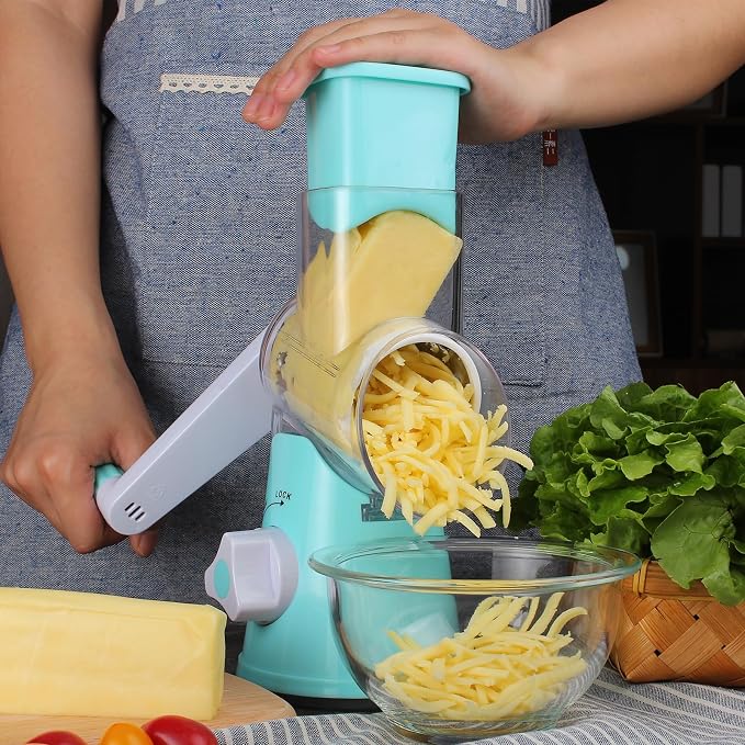 Cambom Rotary Cheese Grater Hand Crank Cheese Shredder - Image 9
