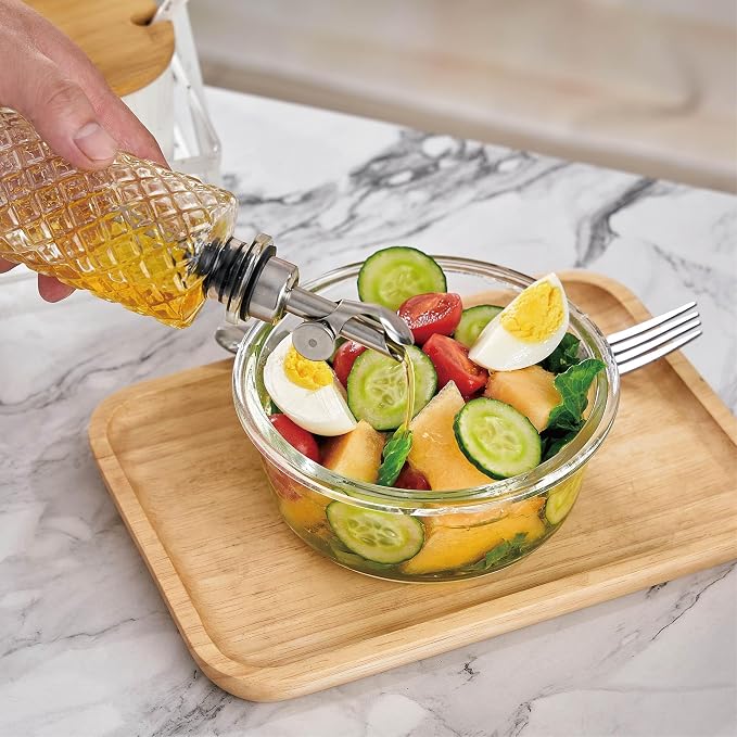 Glass Olive Oil Dispenser Bottle Small, 6.5 Oz/ 200 ml Coffee Simple Syrup - Image 2