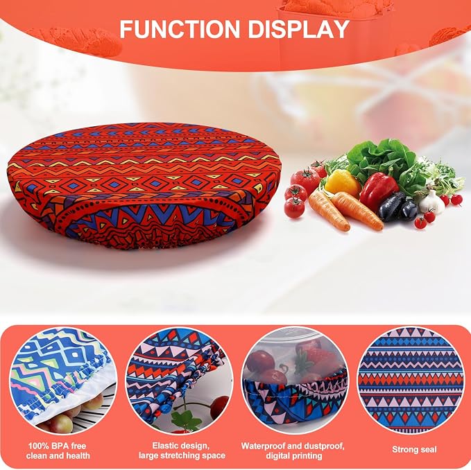 10Pcs Reusable Bowl Covers in 5 Sizes - Image 3