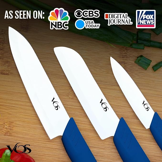 Vos Ceramic Knife Set in Elegant Gift Box, Ceramic Knives Set - Image 3