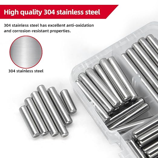 110Pcs Dowel Pins Shelf Support Pegs Kit, Stainless Steel Shelf Support Pin - Image 3