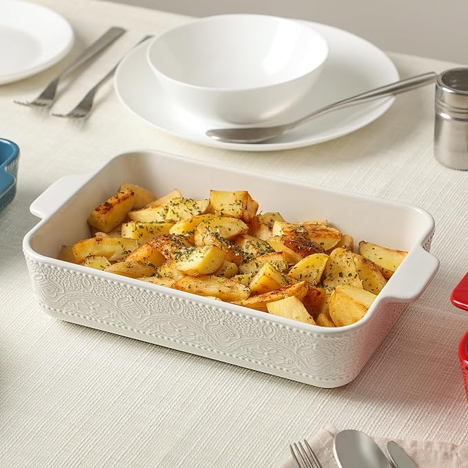 Ceramic Baking Dish Set of 3, Casserole Dishes - Image 4