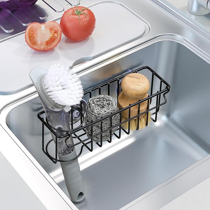 3-In-1 Sponge Holder for Kitchen Sink, 2 Type Suspension Options, Hanging Sink - Image 7