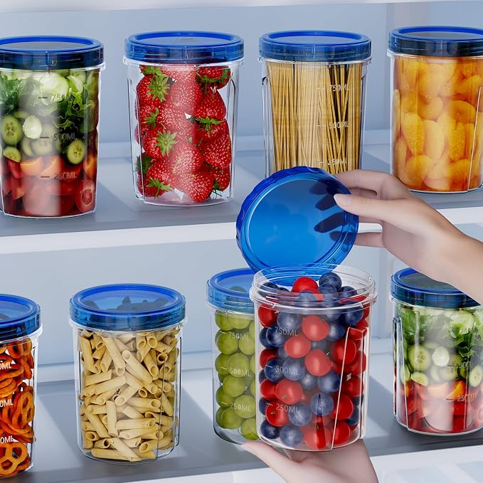 10 Pack-32 OZ Freezer Storage Containers, Small Plastic Food Storage Containers - Image 4