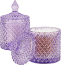 rejomiik 2 Pack Qtip Holder Thick Glass Apothecary Jars by rejomiik