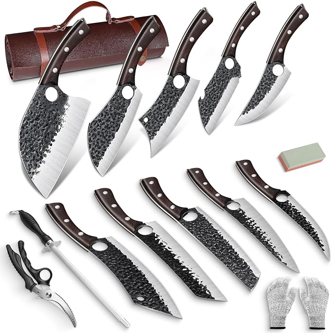 DRGSKL Serbian Chef Knife Set by ProfessionalKitchenKnife