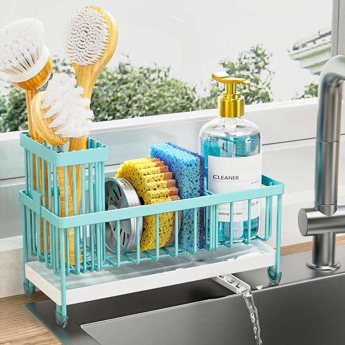 Cisily Sponge Holder for Kitchen Sink, Sink Caddy Organizer by CISILYHOMELIFE