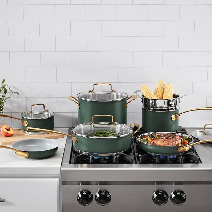 Cuisinart Cookware Set, 11 Piece Stainless Steel Cookware Pots and Pans - Image 2