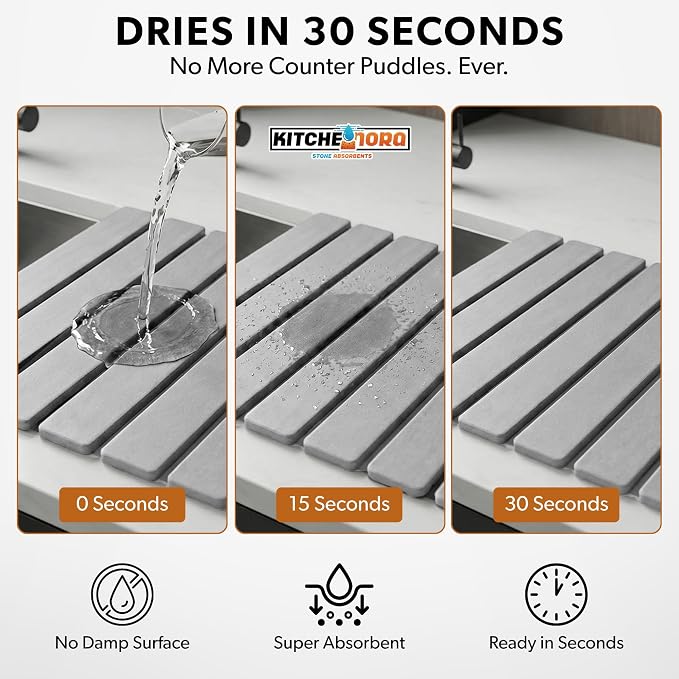 Stone Drying Mat for Kitchen Counter - Image 2