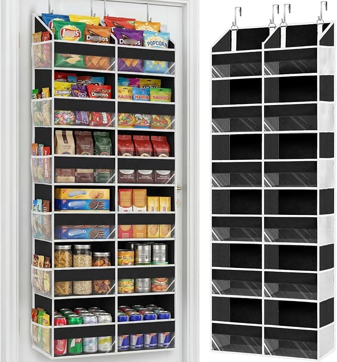 Over The Door Organizer 6 Tiers, Extra Large Behind Door Storage of 12 by Ofiray-home