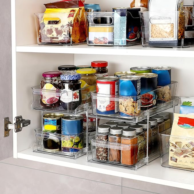 2 Tier Clear Organizer with Dividers - Image 5