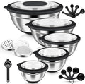 HaWare Mixing Bowls, 24-Piece Stainless Steel Salad Serving Bowl by HaWare