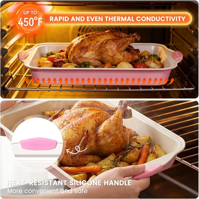 Kikcoin 22 PCS Nonstick Baking Pans Set, Stackable Bakeware Sets - Image 5